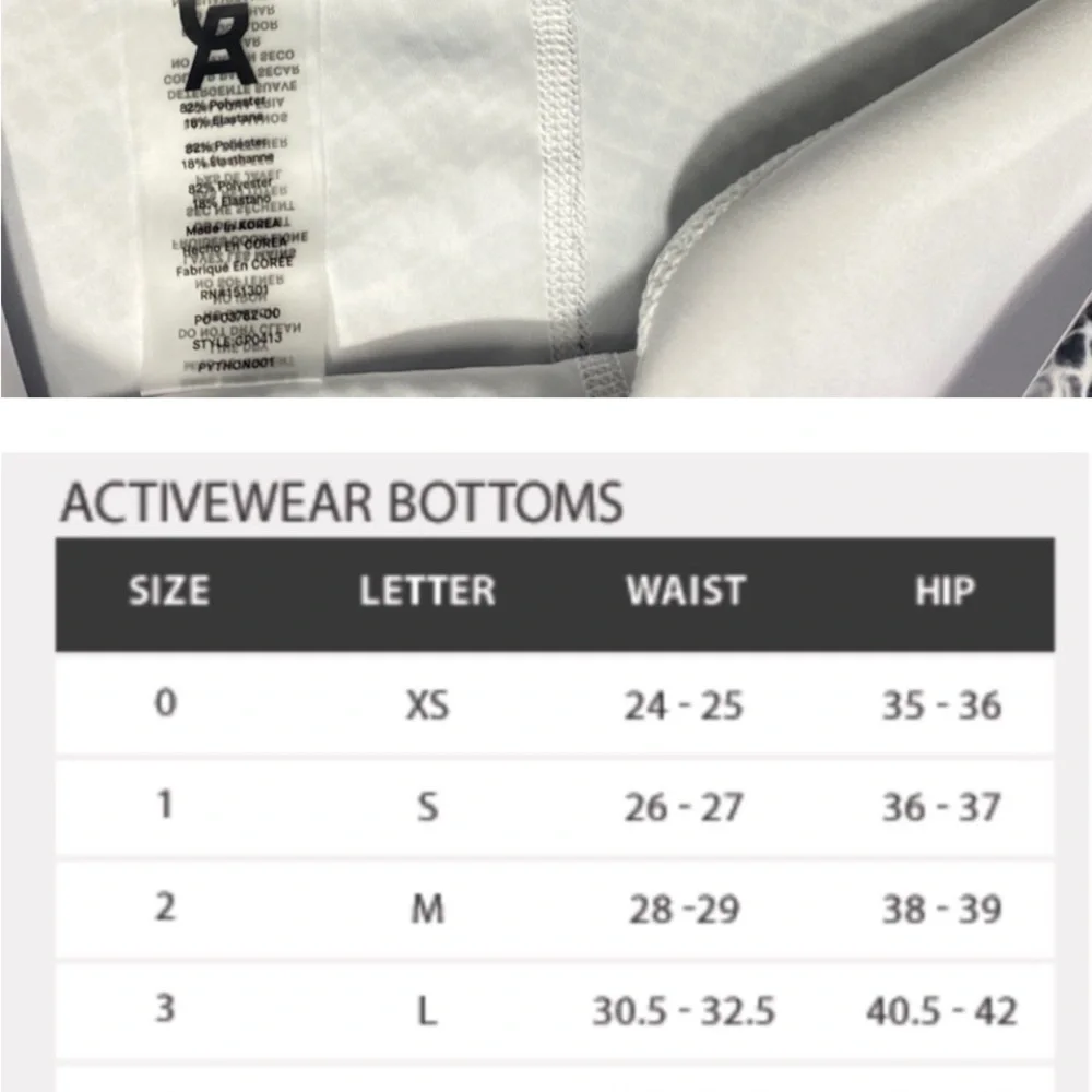 NWT Good American Python mesh side leggings - Picture 5 of 8